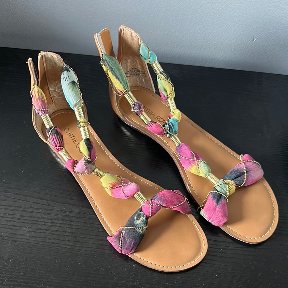 Colorful Braided Women's Sandals